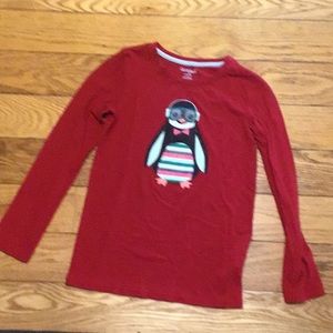 Red penguin shirt